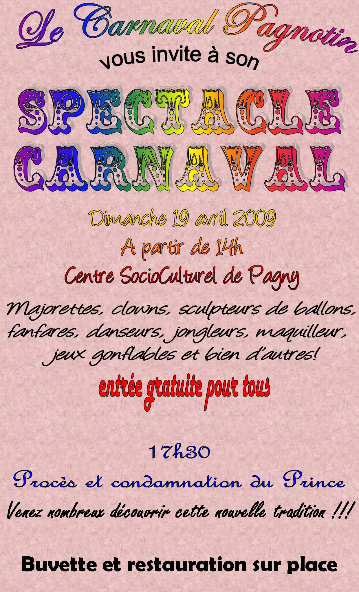 affiche spectacle 2009